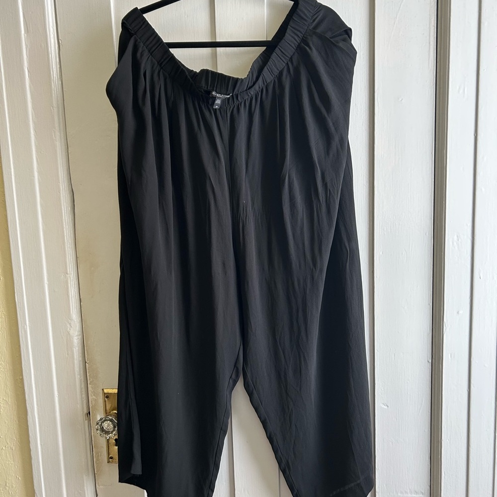 Eileen Fisher Black Silk Women's Pants